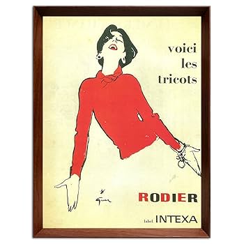 Le Chapeau/ルネ グリュオ/ポスター 1950 広告＞LIDO Rene Gruau ルネ・グリュオ ポスター